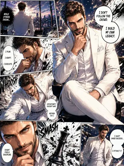 Ilustração de mangá em página inteira a partir de foto