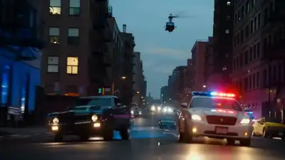High-Speed Urban Action Chase – Kling Prompt