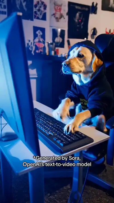 Hacker Labrador Video Prompt