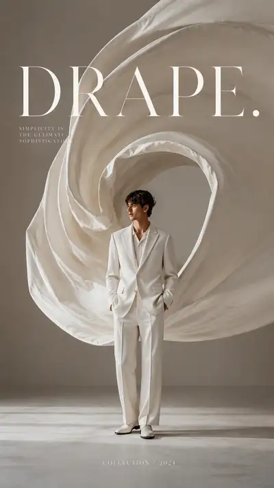 Premium Fashion Editorial: Drape