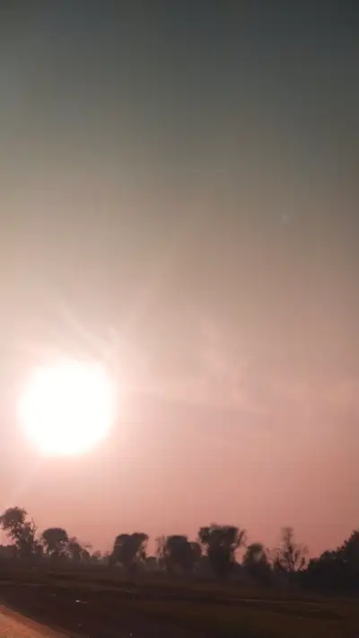 Serene Rural Sunset Scene