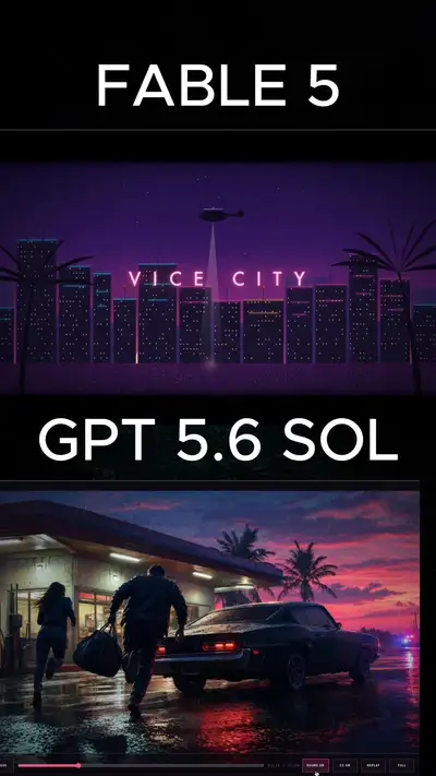Grand Theft Auto VI trailer animation in a single HTML file