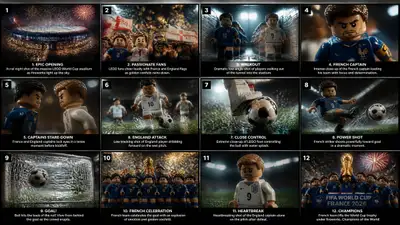 Cinematic LEGO Football Storyboard Prompt