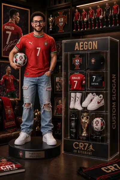 Premium 3D Collectible Figure of Football Star