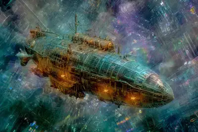 Quantum Glitch Holography Art Prompt