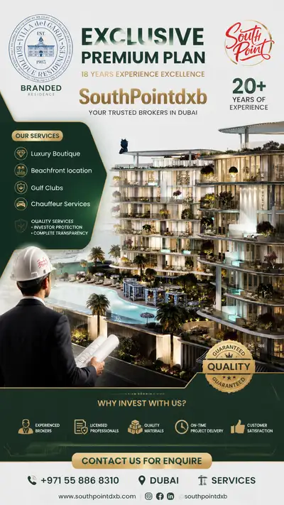 Luxury villa branded residence advertisement poster