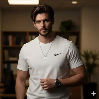 Photorealistic Man in Office Portrait Prompt