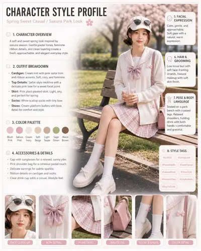 Character Profile Card from Portrait Photo
