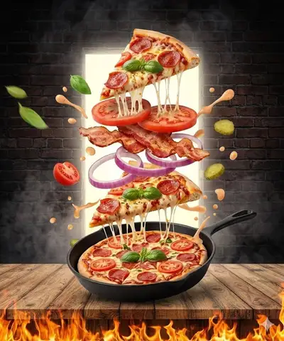 Dynamic Pepperoni Pizza Commercial Ad