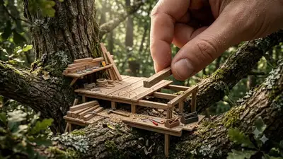 Elevated Treehouse Foundation Timelapse Construction
