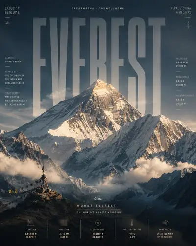 Cinematic Minimalist Travel Poster of a Landmark