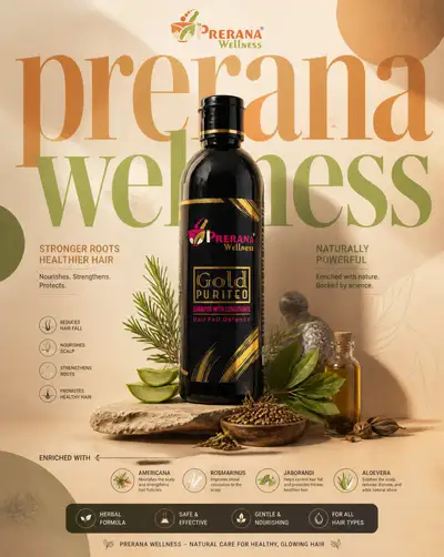 Luxury shampoo bottle editorial poster prompt