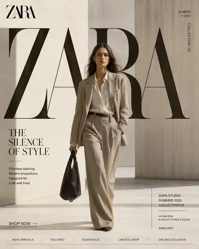Luxury fashion brand editorial campaign system prompt