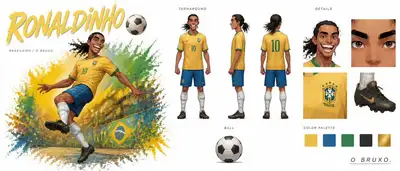 Fiche de personnage cinématographique pour Ronaldinho