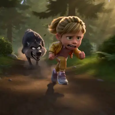 Pixar-style Action Chase Animation Prompt