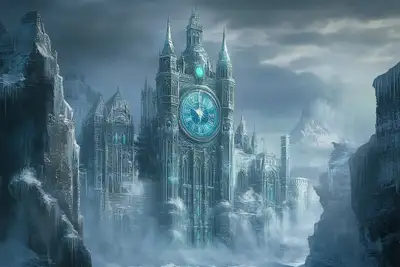 Icebound Steampunk Fantasy Illustration Prompt