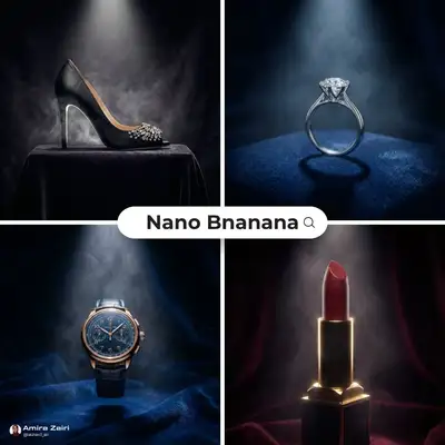 Luxury product hero shot on dark velvet with spotlight