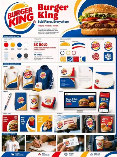 Ultra-premium fast-food brand identity presentation board