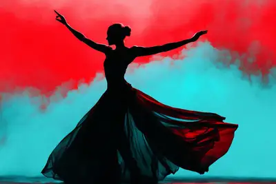 Duotone Emotional Silhouette Prompt