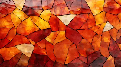 Abstract Mosaic Ethereal Glow