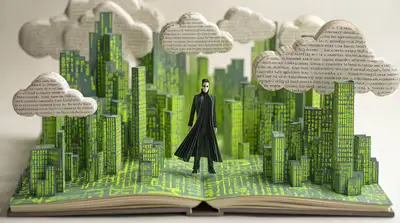 3D Pop-Up Book of Neo from The Matrix