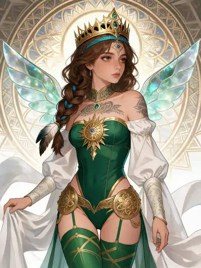 Ancient Egyptian goddess fantasy character illustration