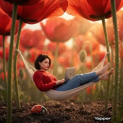 Surreal Macro Fantasy Hammock Scene