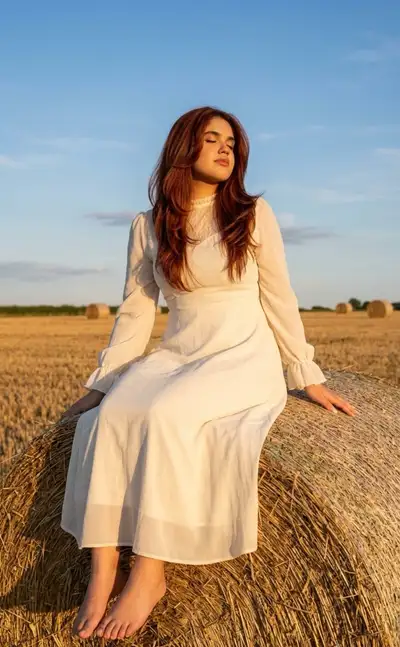 Retrato de Campo ao Pôr do Sol Ultra-Realista