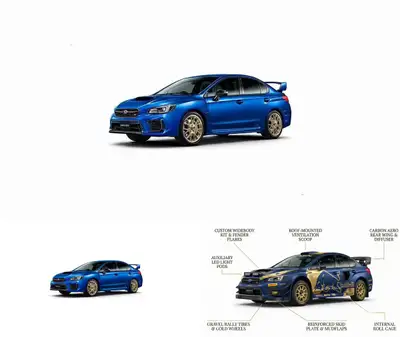 Car Morph with Gold Technical Labels