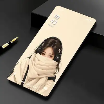 Foto de produto de smartphone sem moldura com papel de parede anime