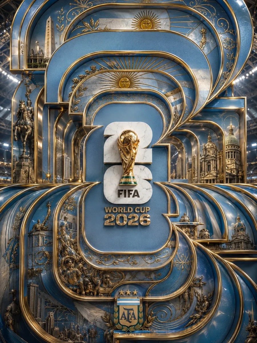 Ultra-luxury Art Deco FIFA World Cup 2026 poster