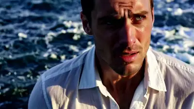 Emotional Cinematic Portrait at Sea