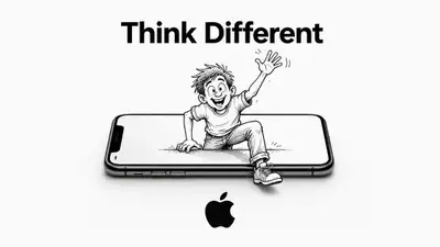 Brand ad mashup: real product photo blended with ink cartoon doodle