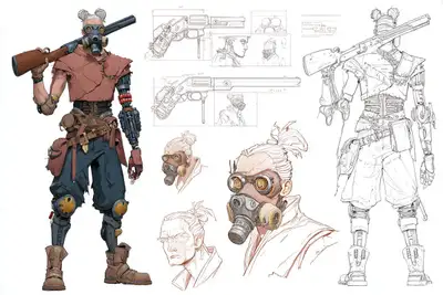 Prompt de Hoja de Referencia de Diseño de Personaje