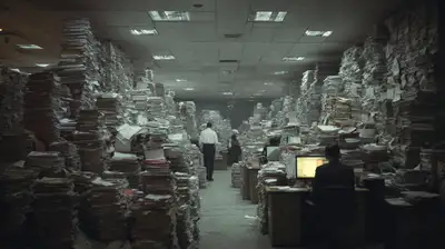 Midjourney Bureaucratic Office Prompt