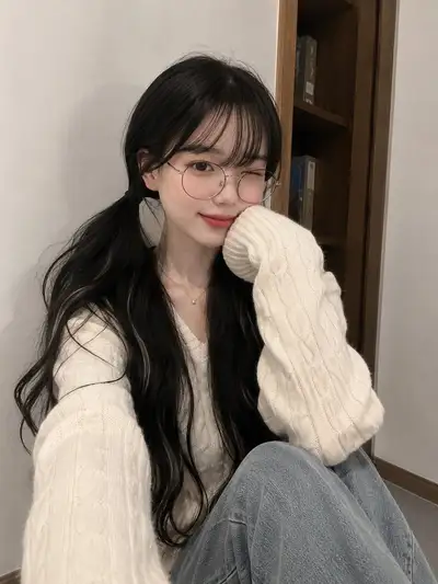 Candid iPhone-style selfie portrait