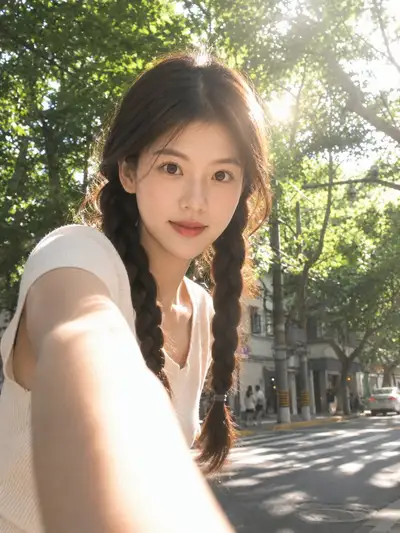Sun-Drenched Street Portrait Prompt
