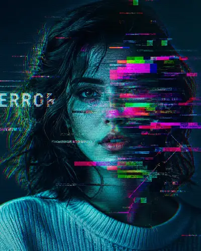 Glitch art portrait with RGB fringing (GPT Image 2)