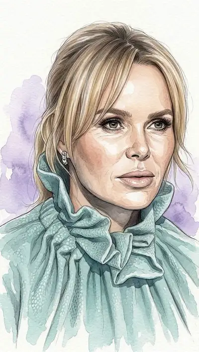Redaktionelles Aquarell-Porträt-Illustrations-Prompt