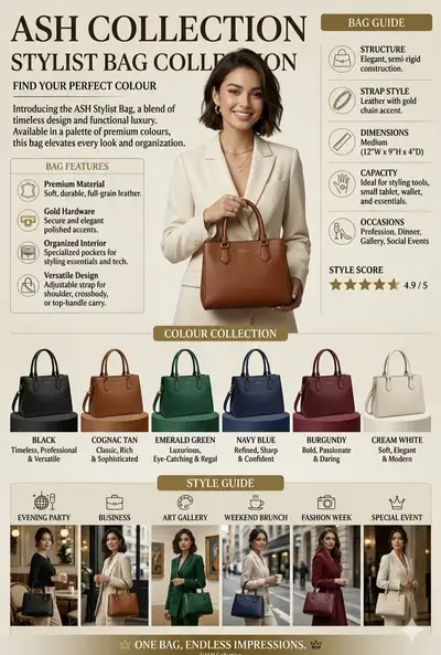 ASH Collection Stylist Bag Promotional Infographic