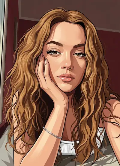 Transformação de retrato no estilo de arte promocional do GTA V