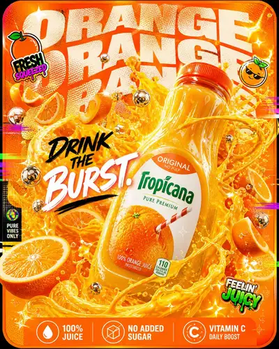 Saftmarken Liquid Chaos Anzeigenserie Vorlage