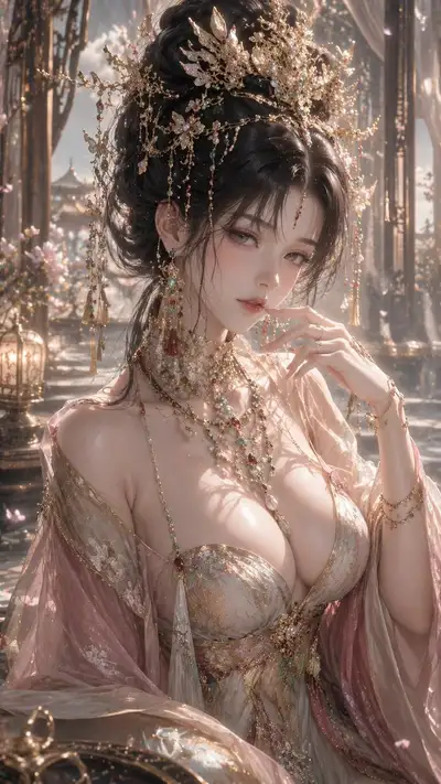 Oriental Fantasy Beauty 3D CG Character Portrait