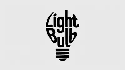 Typografische Illustration eines aus Text geformten Objekts