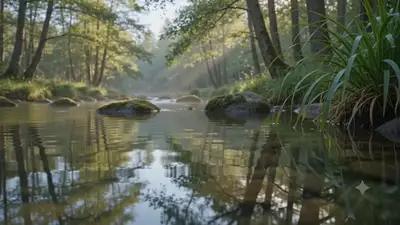 Forest Stream Morning Cinematic Video
