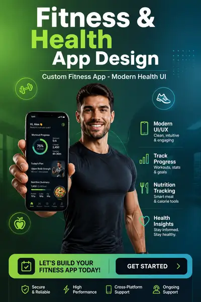 Fitness and Health App Vertical Advertisement