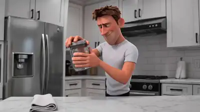 Chaotic Action-Comedy Jar Opening Animation