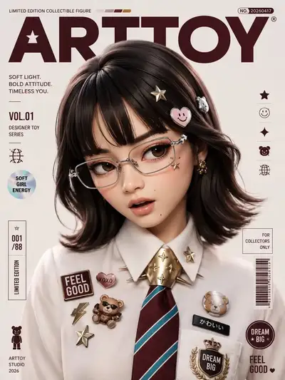 デザイナーズコレクタブルビニールフィギュア肖像変換