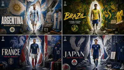 2026年ワールドカップ選手のトンネル入場キャンペーンテンプレート