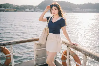 Summer Seaside Editorial Portrait Photography Prompt